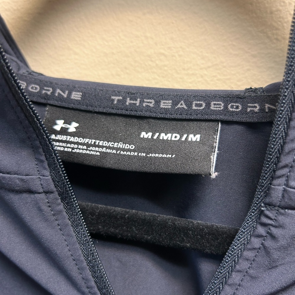 Under Armour Men's Black Fitted Threadborne Jacket - Picture 4 of 5